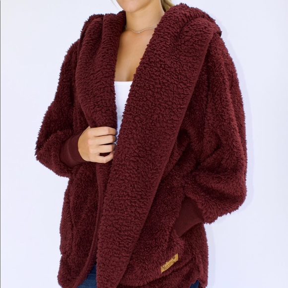Jackets & Blazers - Chocolate Cherry Nordic Beach Body Wrap